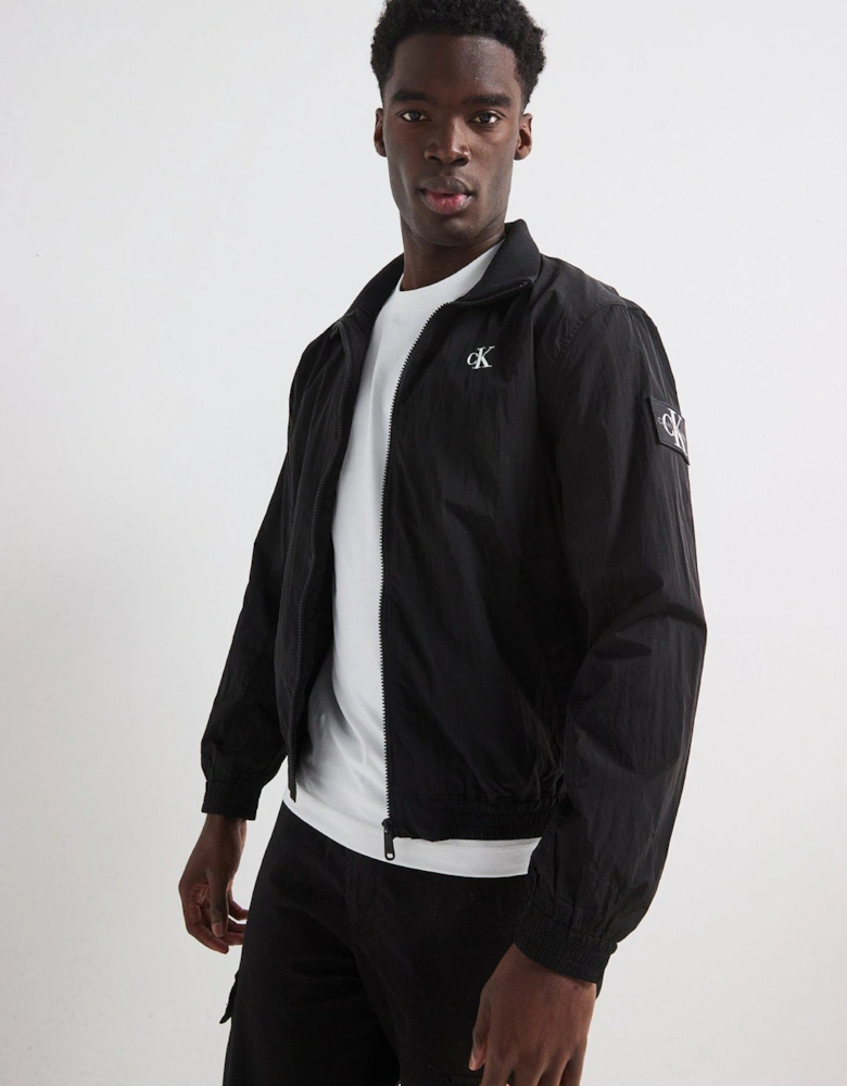 Unpadded Harrington Jacket - Black