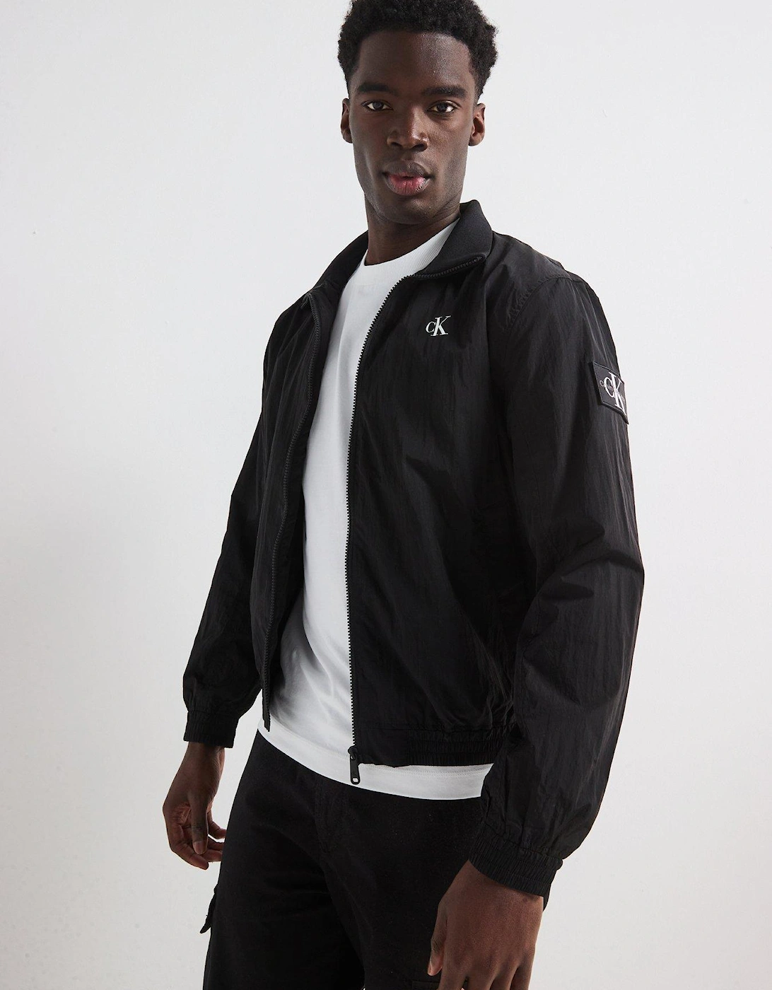 Unpadded Harrington Jacket - Black, 2 of 1