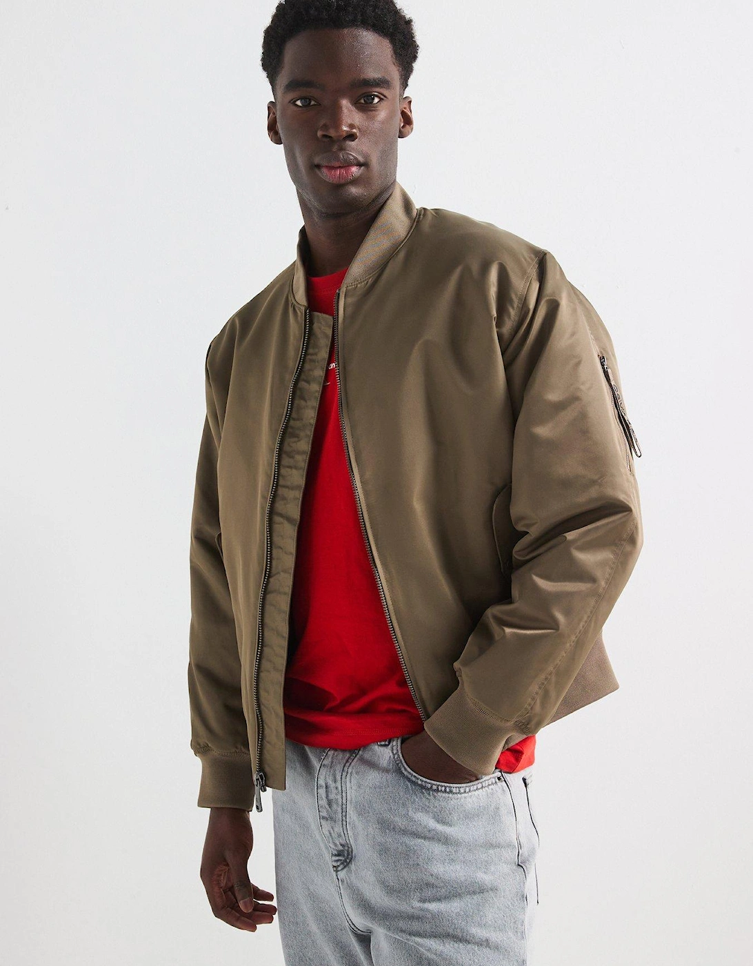 Ls Jeans Hero Bomber Bomber Jacket - Light Beige, 2 of 1