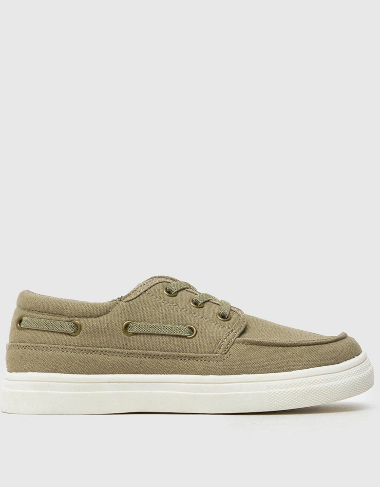 Junior Lando Canvas White Sole - Khaki