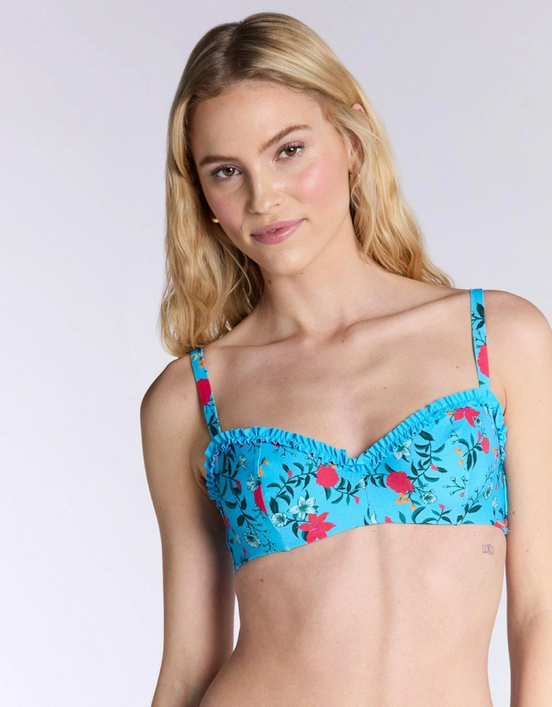 Paradiso Balconette Bikini Top - Aqua