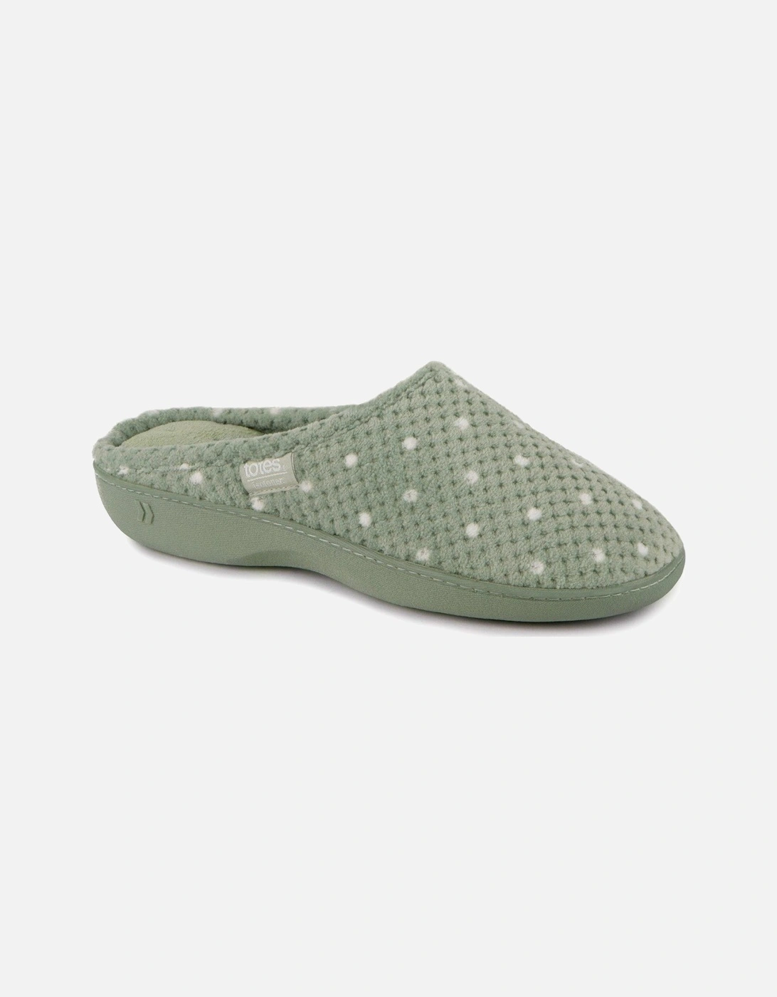 Isotoner Popcorn Terry Mule Slippers - Green, 2 of 1