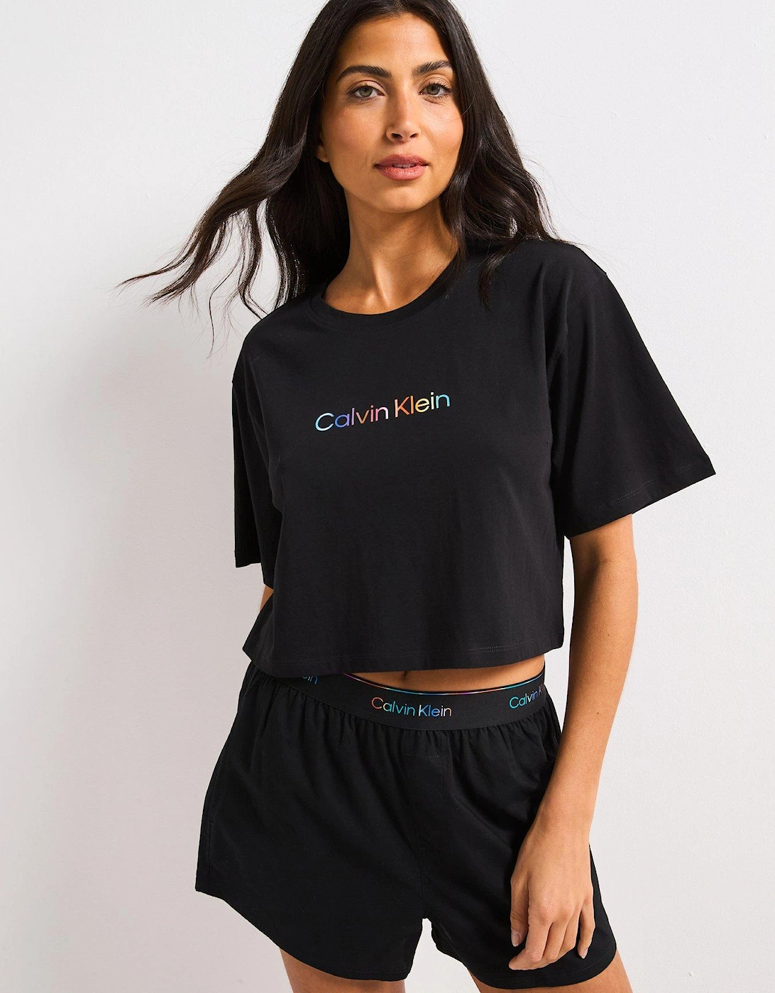 Pride Cotton Boxy Crop Top - Black, 2 of 1