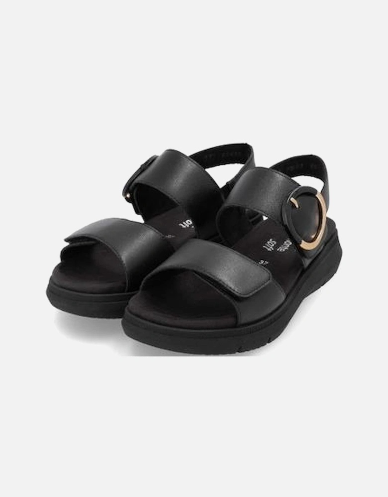 Ladies sandal D2K50-00 in Black
