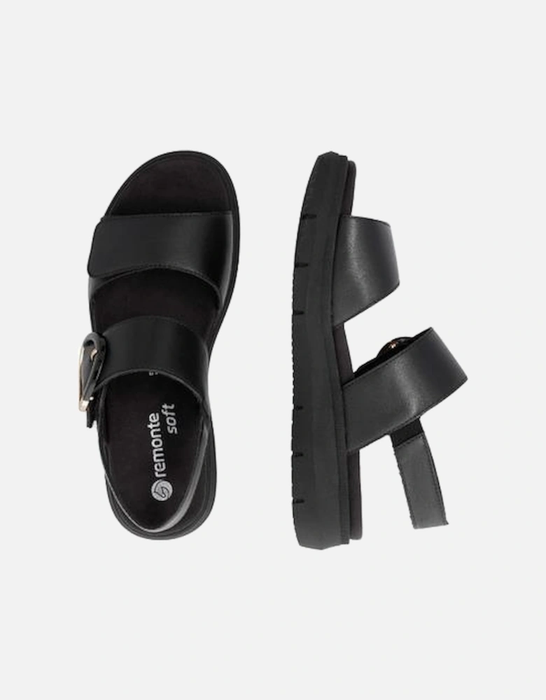 Ladies sandal D2K50-00 in Black