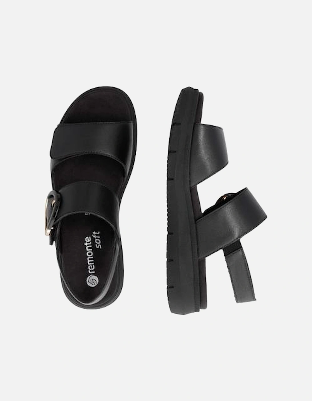 Ladies sandal D2K50-00 in Black
