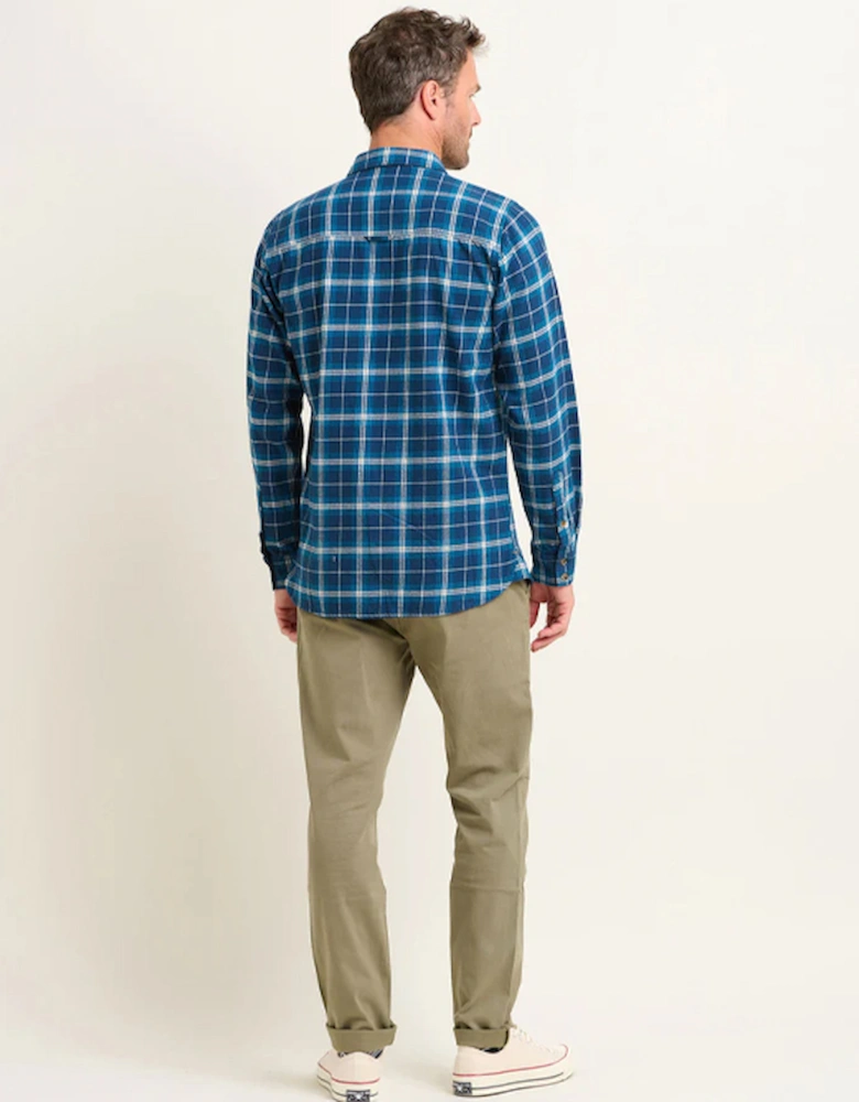 Men's Check Shirt Navy