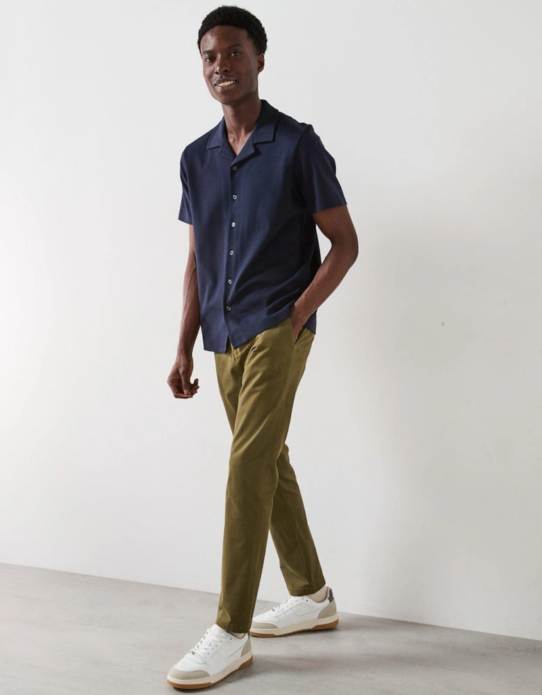 Interlock Jersey Shirt - Navy