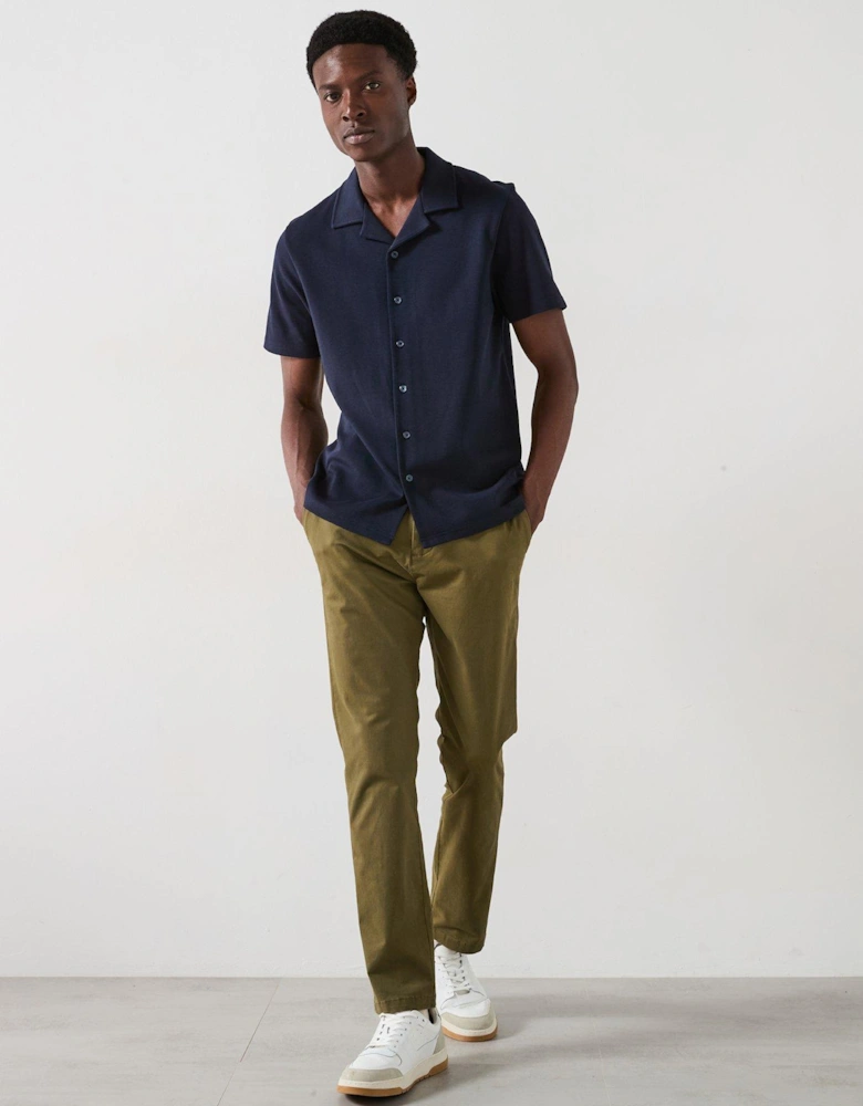 Interlock Jersey Shirt - Navy
