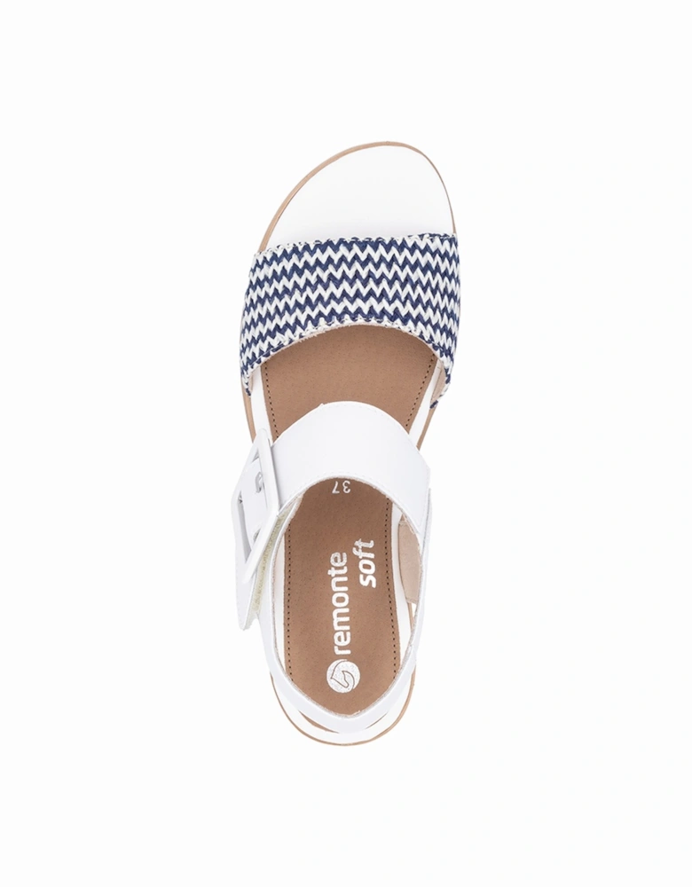 D6453-80 Women's Sandals Pacific/White