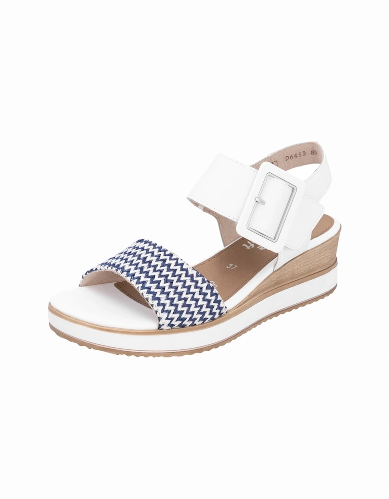 D6453-80 Women's Sandals Pacific/White