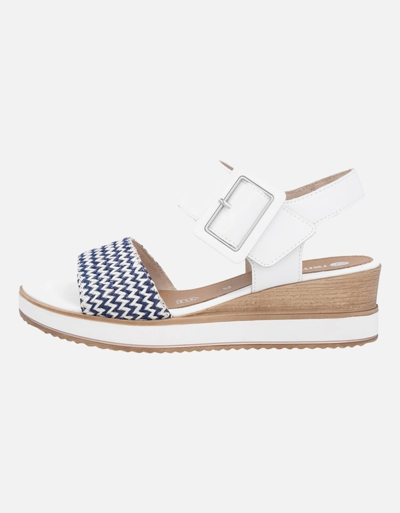 D6453-80 Women's Sandals Pacific/White