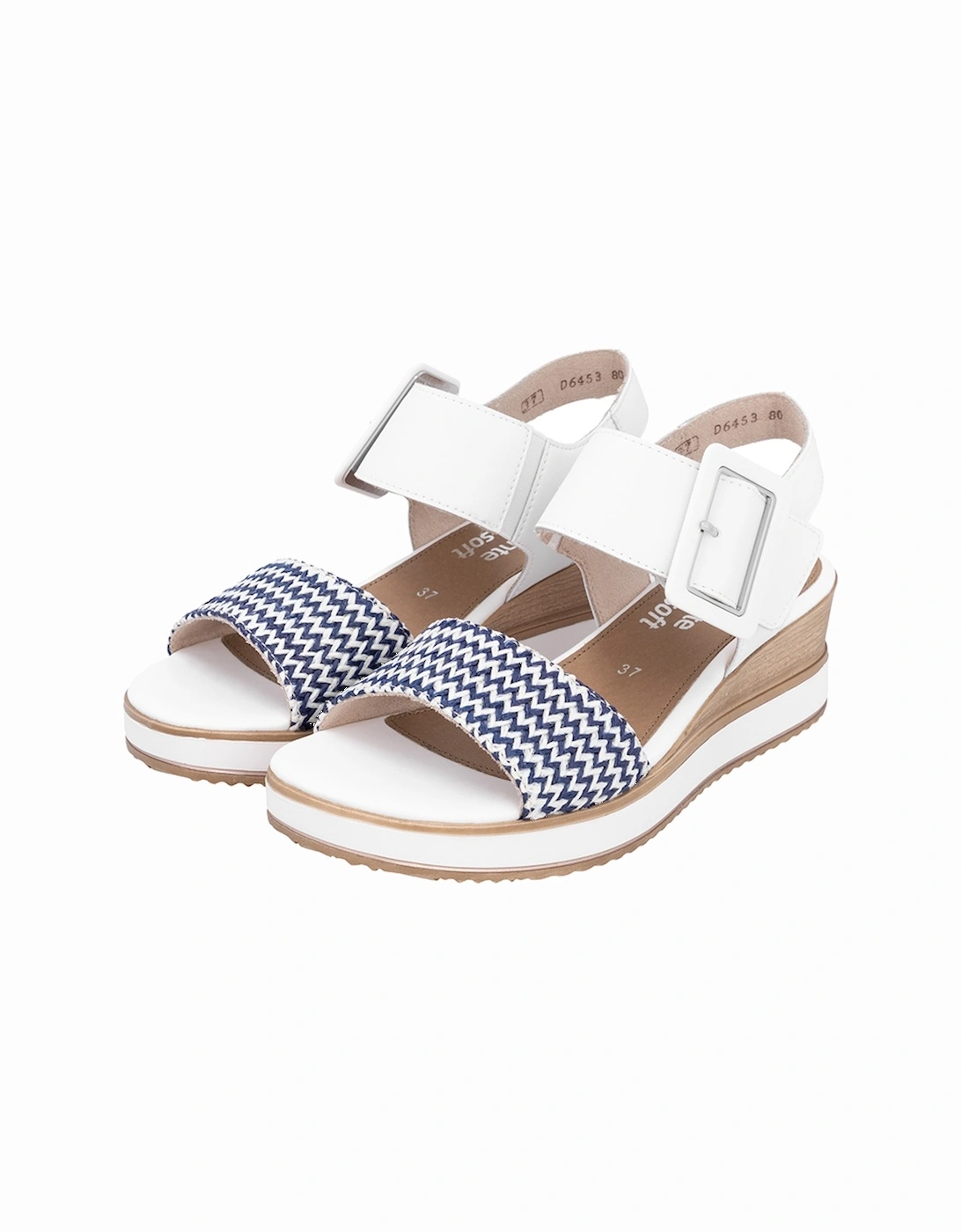 D6453-80 Women's Sandals Pacific/White