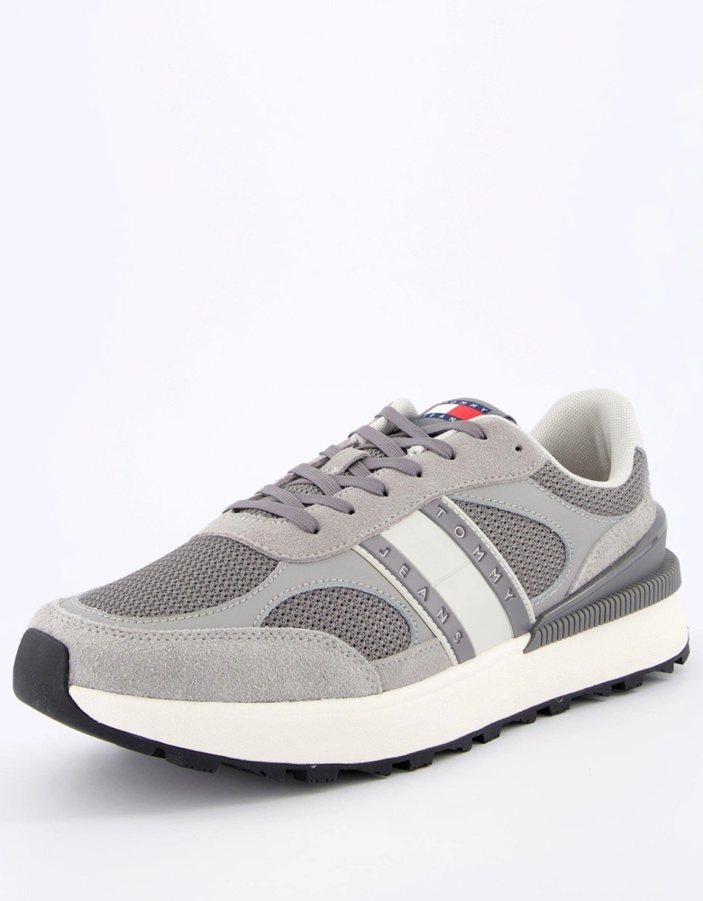 Mixed Media Technical Runner - Grey