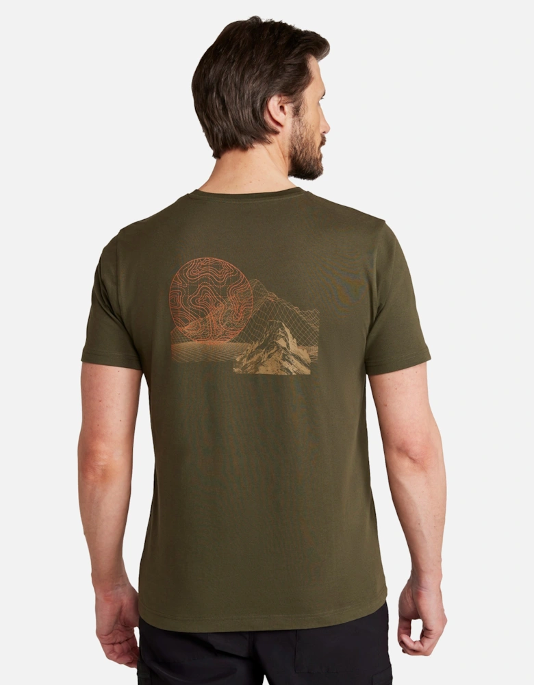 Mens Mountain Grid T-Shirt