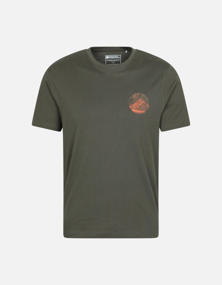 Mens Mountain Grid T-Shirt