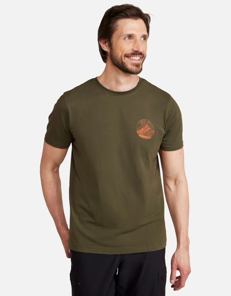 Mens Mountain Grid T-Shirt