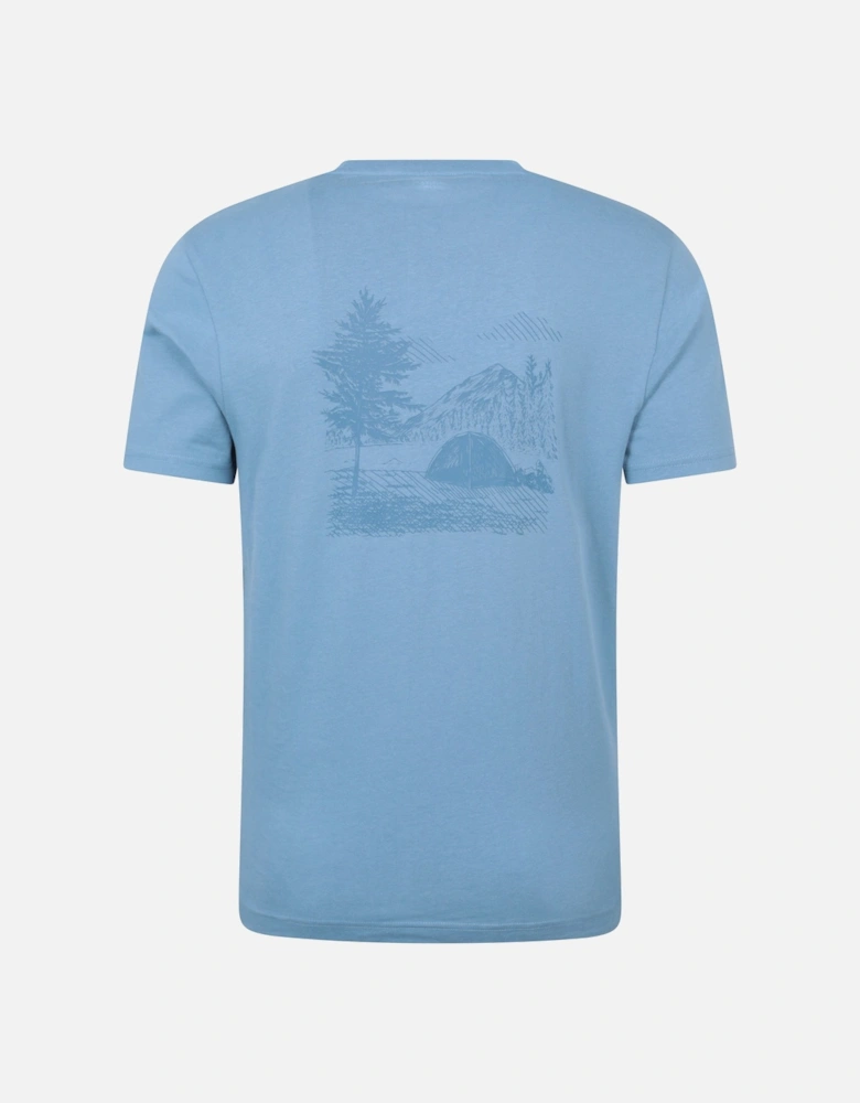 Mens Camping Sketch T-Shirt