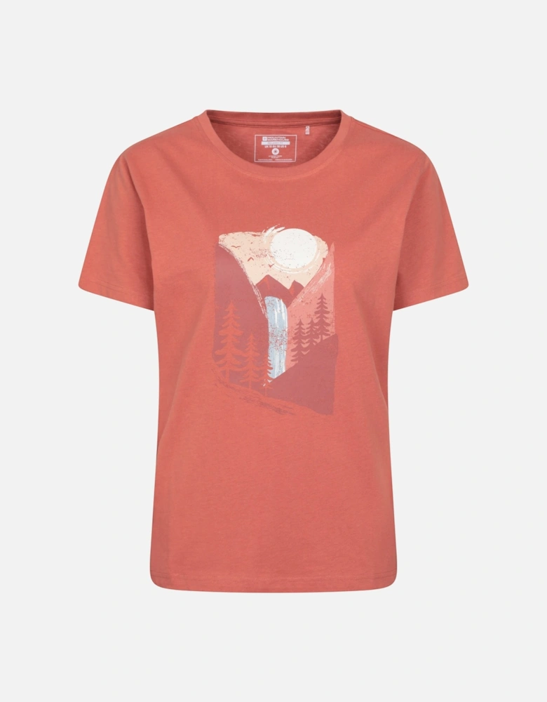 Womens/Ladies Waterfall Relaxed Fit T-Shirt