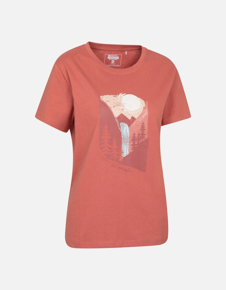 Womens/Ladies Waterfall Relaxed Fit T-Shirt