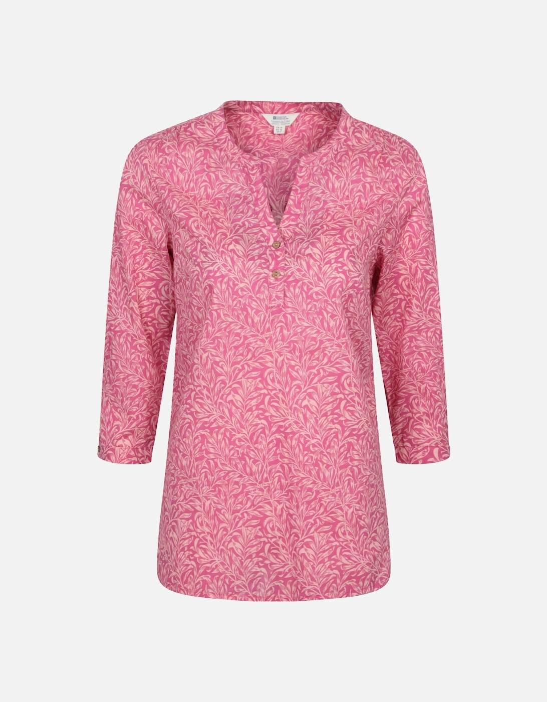 Mountain Warehouse Women's Pink / Petra Floral 3/4 Sleeve Shirt - Size 12