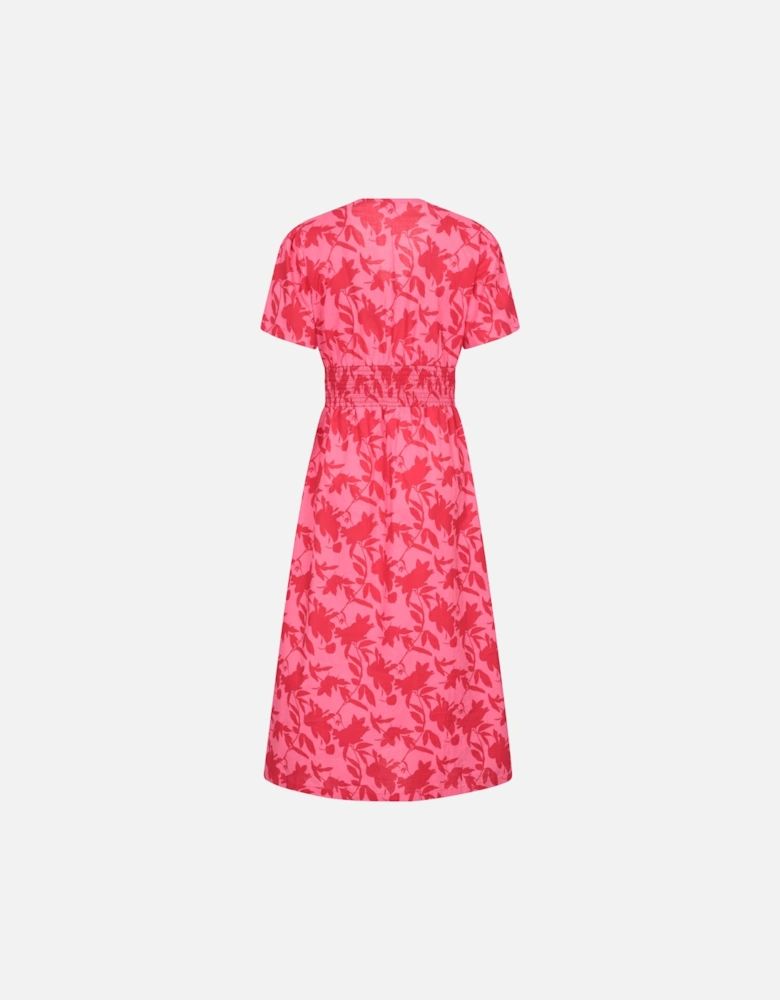 Womens/Ladies Riviera Floral Button Midi Dress