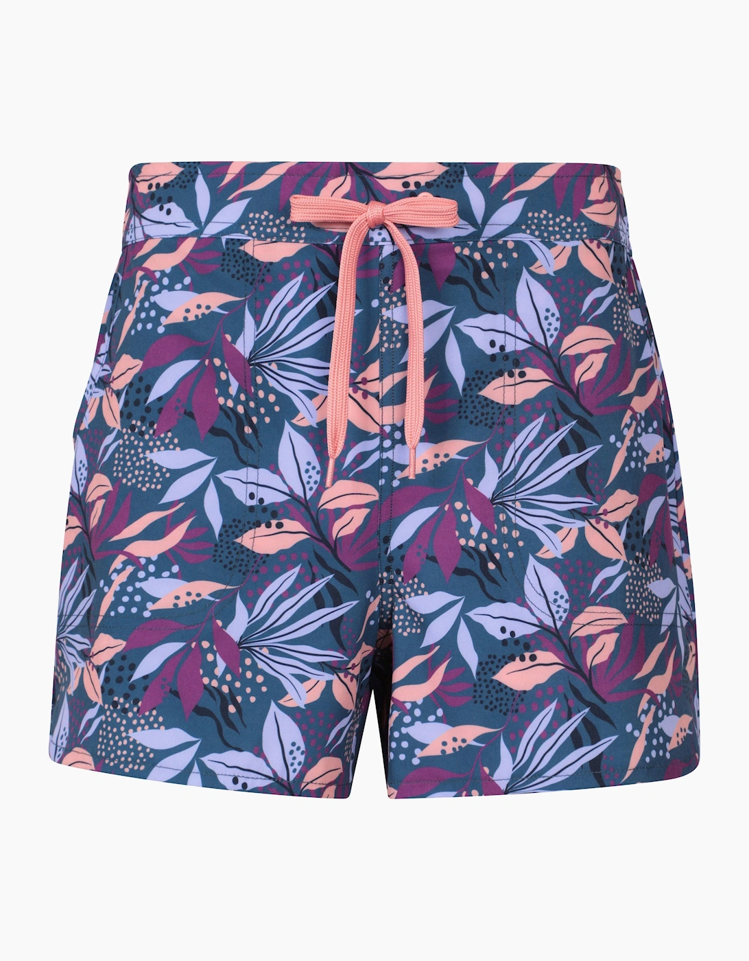 Mountain Warehouse Women's Purple / Stretch Patterned Boardshorts - Size: 8 Uk