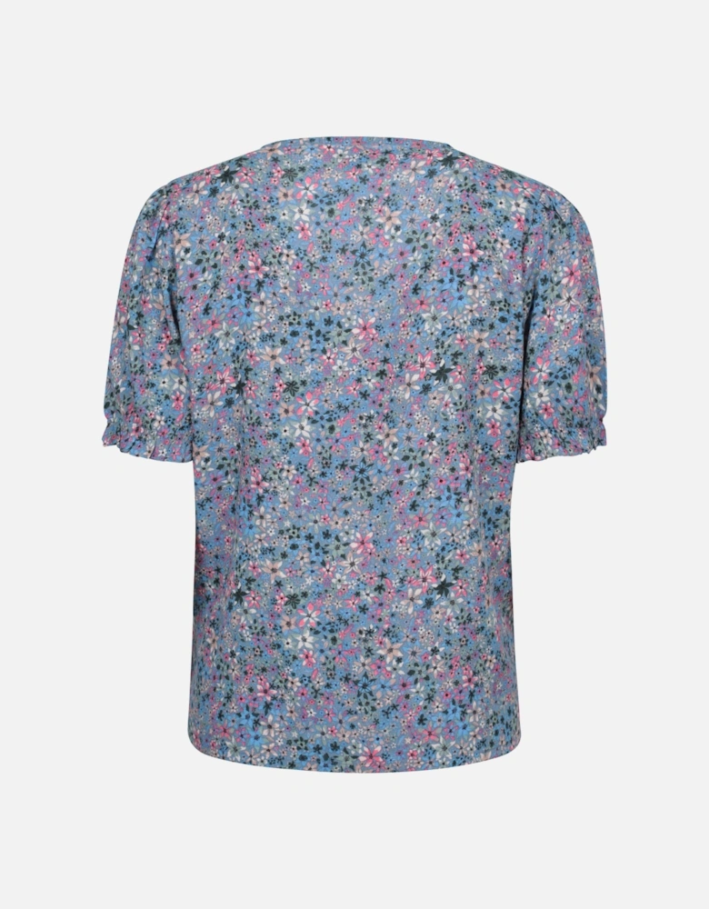 Womens/Ladies Cannes Button Top