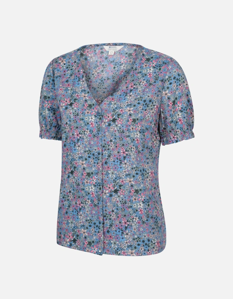 Womens/Ladies Cannes Button Top