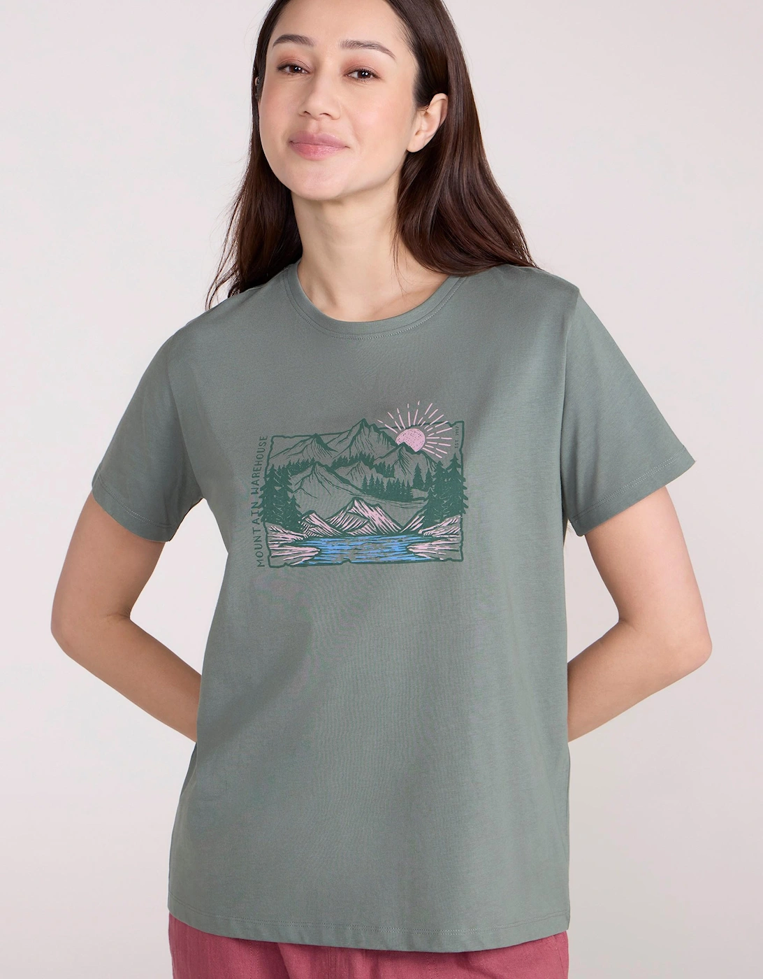 Womens/Ladies Sunrise Organic Loose Fit T-Shirt, 2 of 1