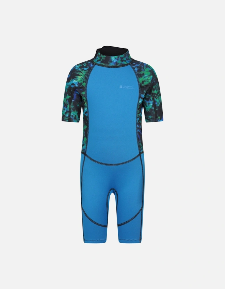 Childrens/Kids Shorty Printed Wetsuit