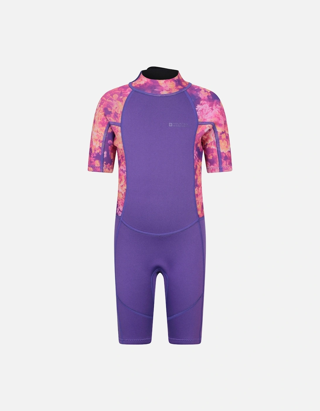 Childrens/Kids Shorty Printed Wetsuit, 2 of 1