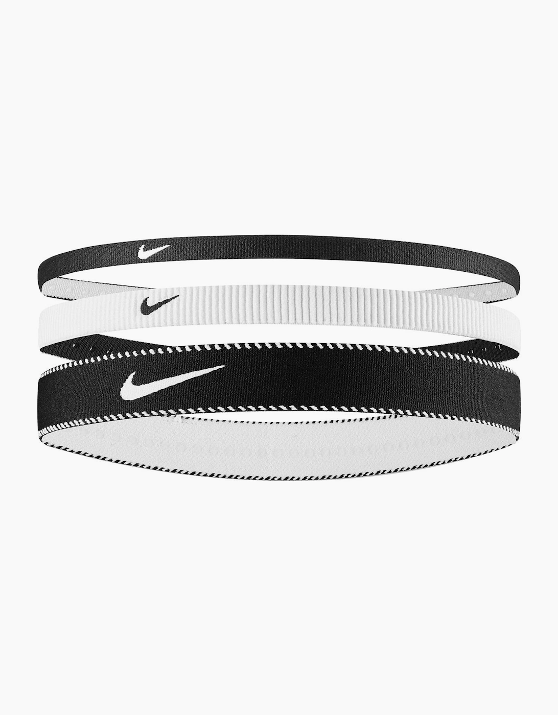 Nike Men's Multi/White Classic Mixed Flexible Headband (Pack Of 3) - Size: One Size