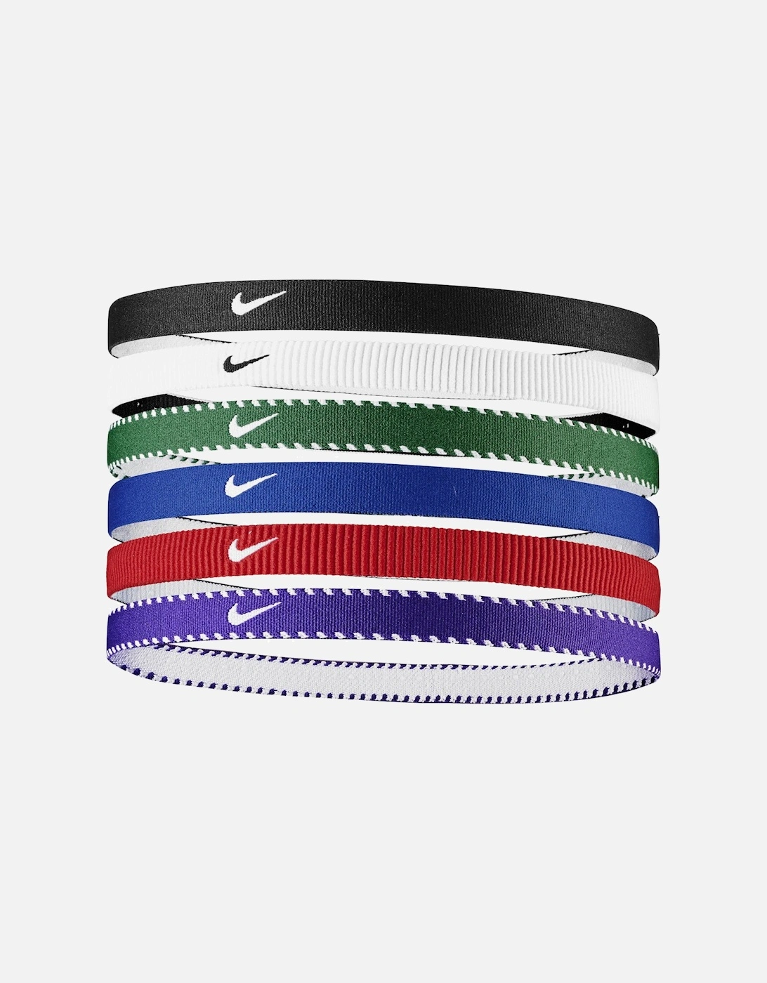 Nike Flexible Classic Hairband (Pack of 6) - White - Size: One size