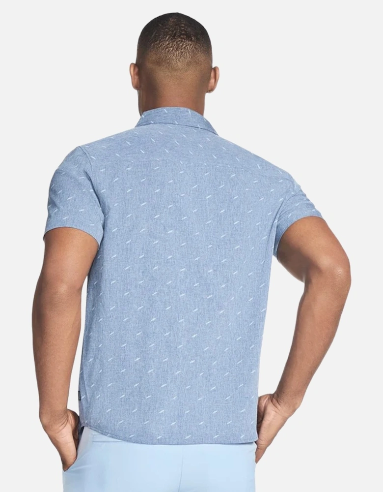 Skechers Mens Go Walk Air Printed Short-Sleeved Shirt