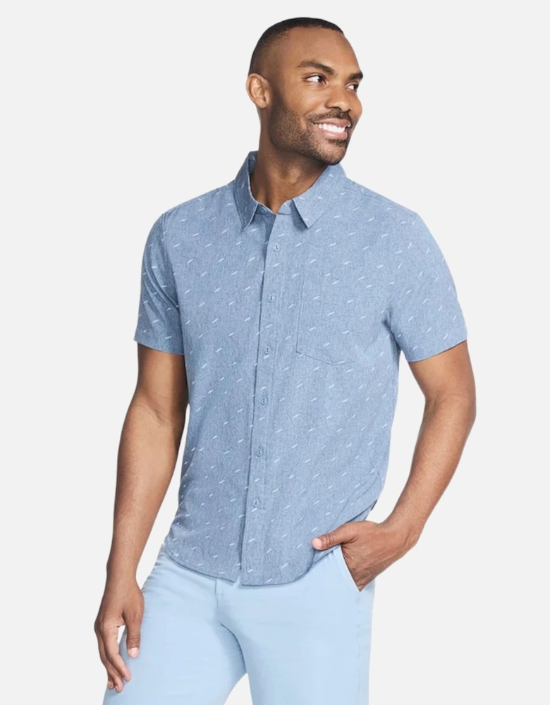 Skechers Mens Go Walk Air Printed Short-Sleeved Shirt