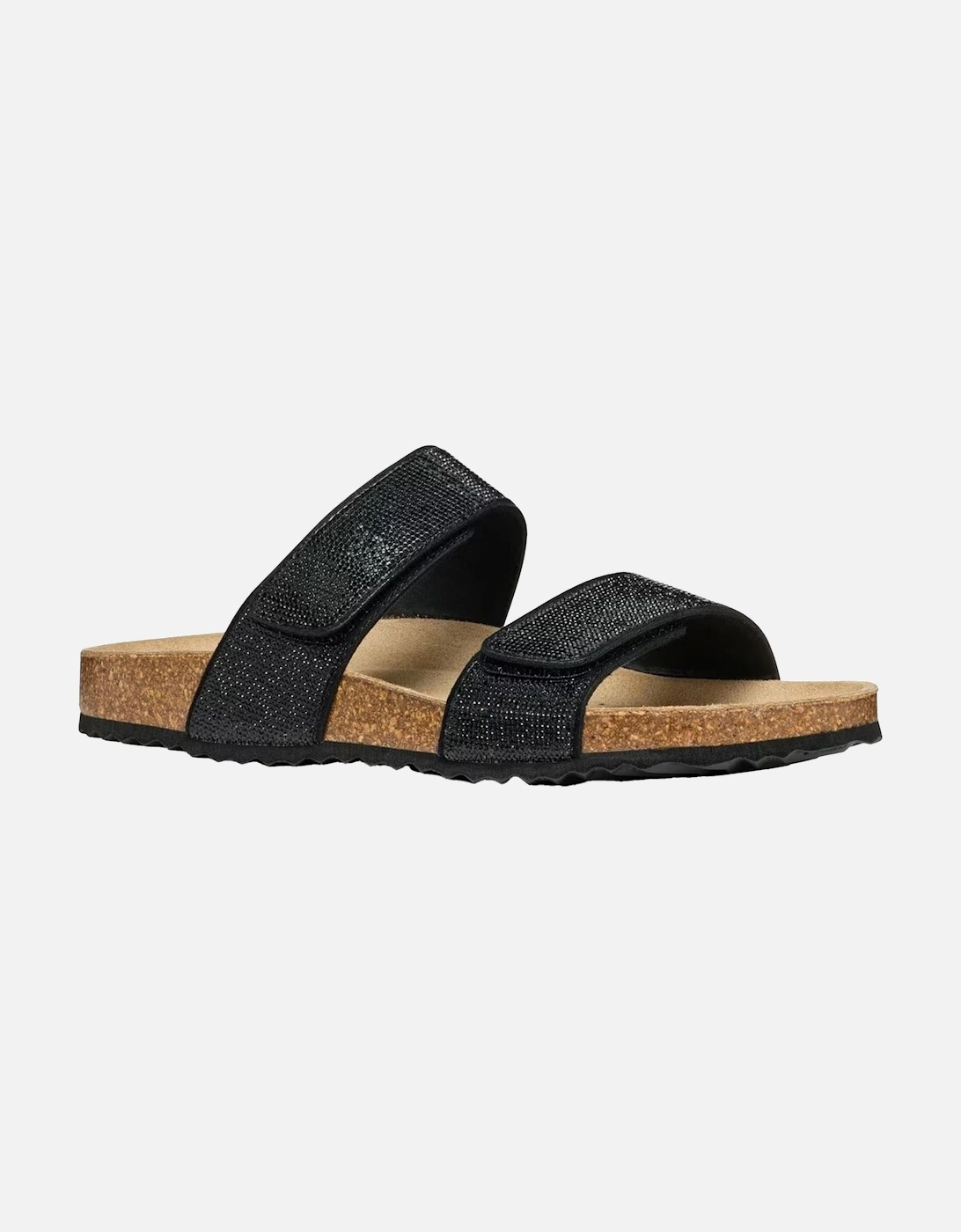 Geox Women's Black / D Brionia R Leather Sandals - : 7.5 Size 7.5 Uk