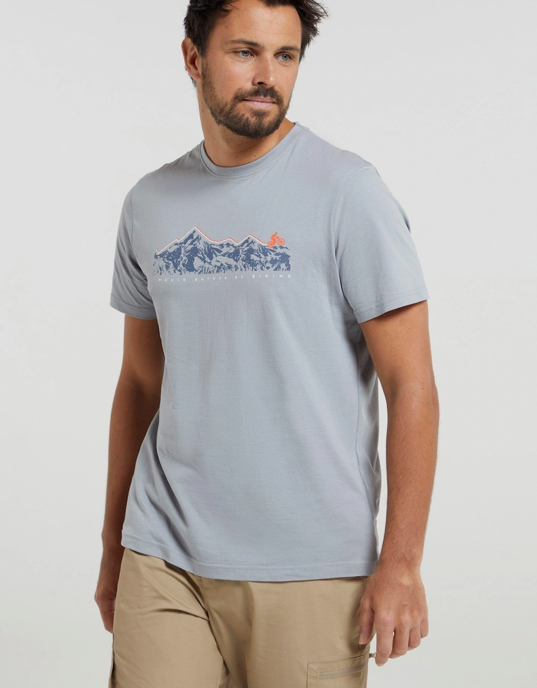 Mens Bike Organic Cotton T-Shirt, 2 of 1