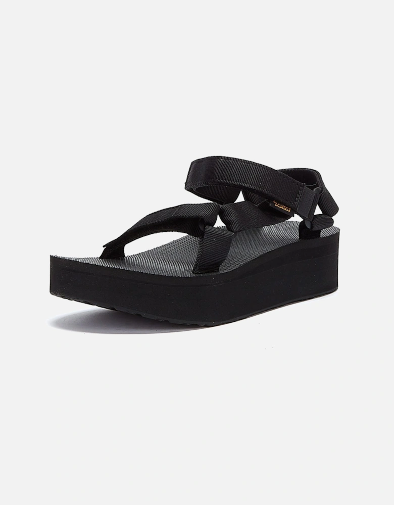 Womens Black Flatform Universal Sandals