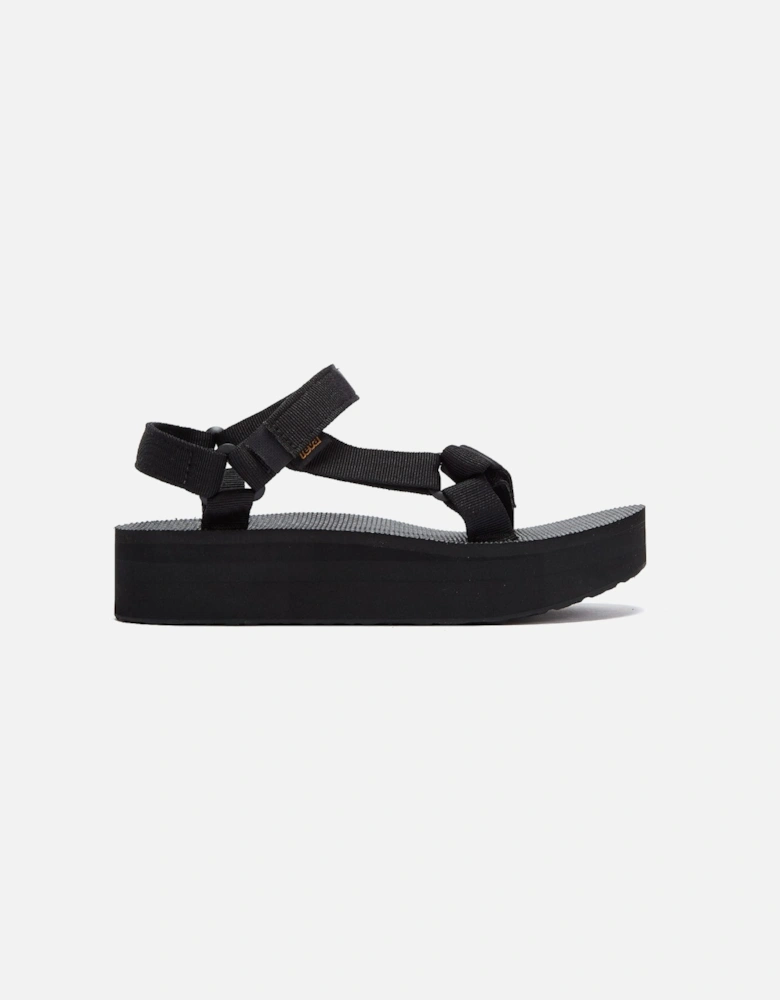 Womens Black Flatform Universal Sandals