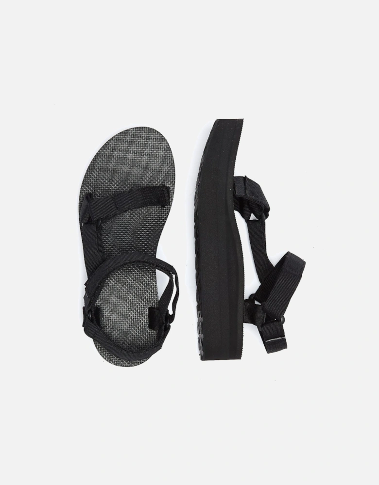 Womens Black Flatform Universal Sandals