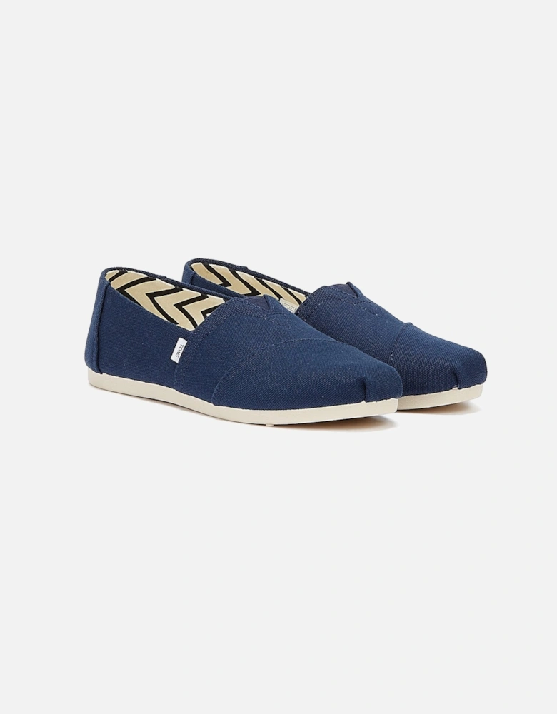 Alpargata Cotton Canvas Womens Navy Espadrilles