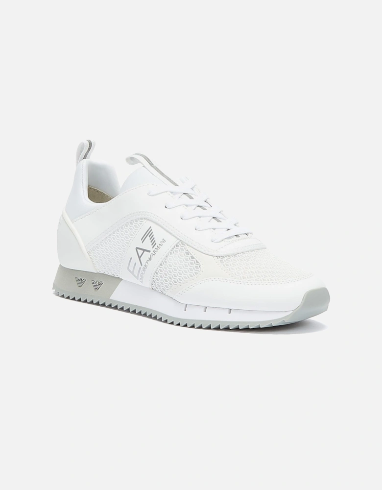 XK050 Mens White / Silver Trainers