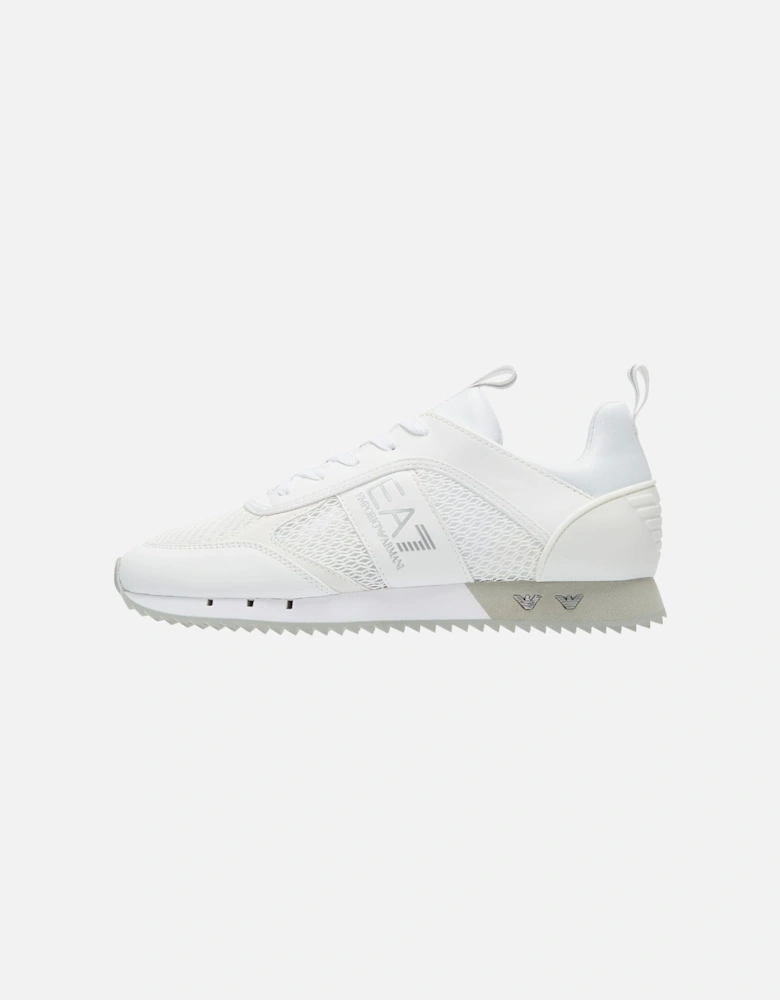 XK050 Mens White / Silver Trainers