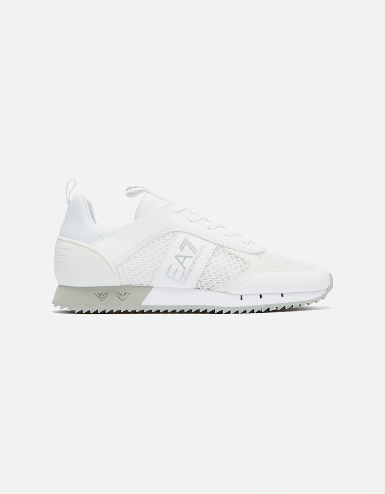 XK050 Mens White / Silver Trainers