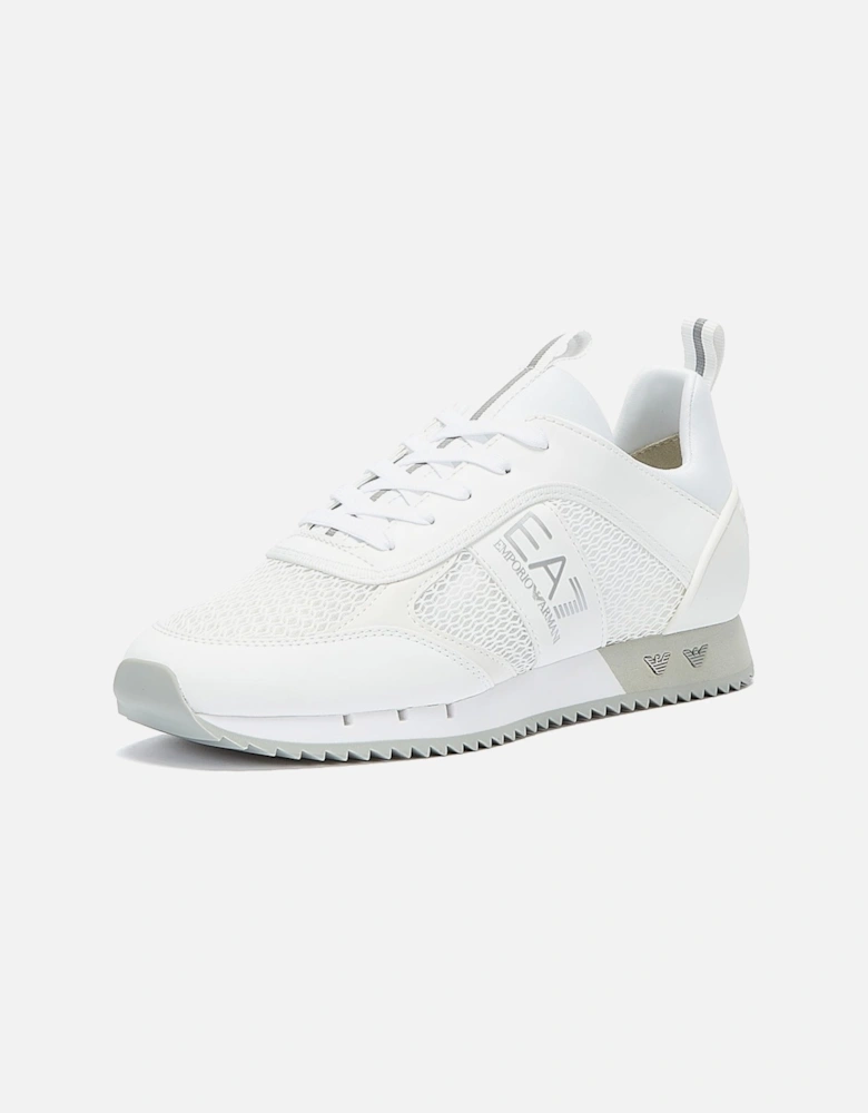 XK050 Mens White / Silver Trainers