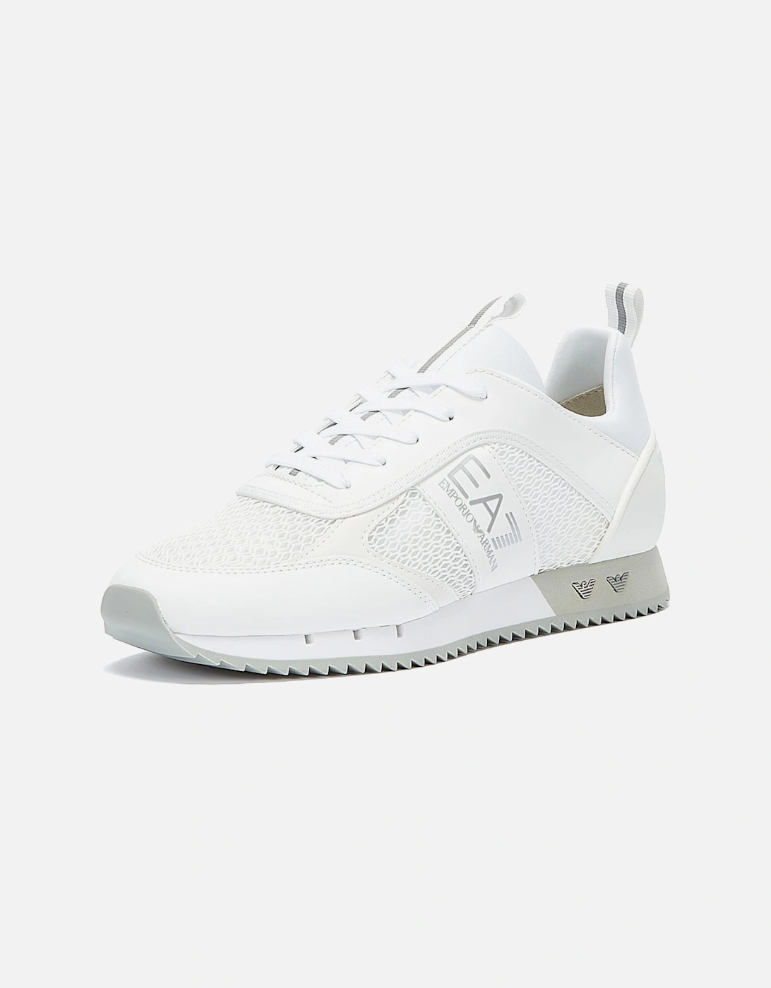 XK050 Mens White / Silver Trainers