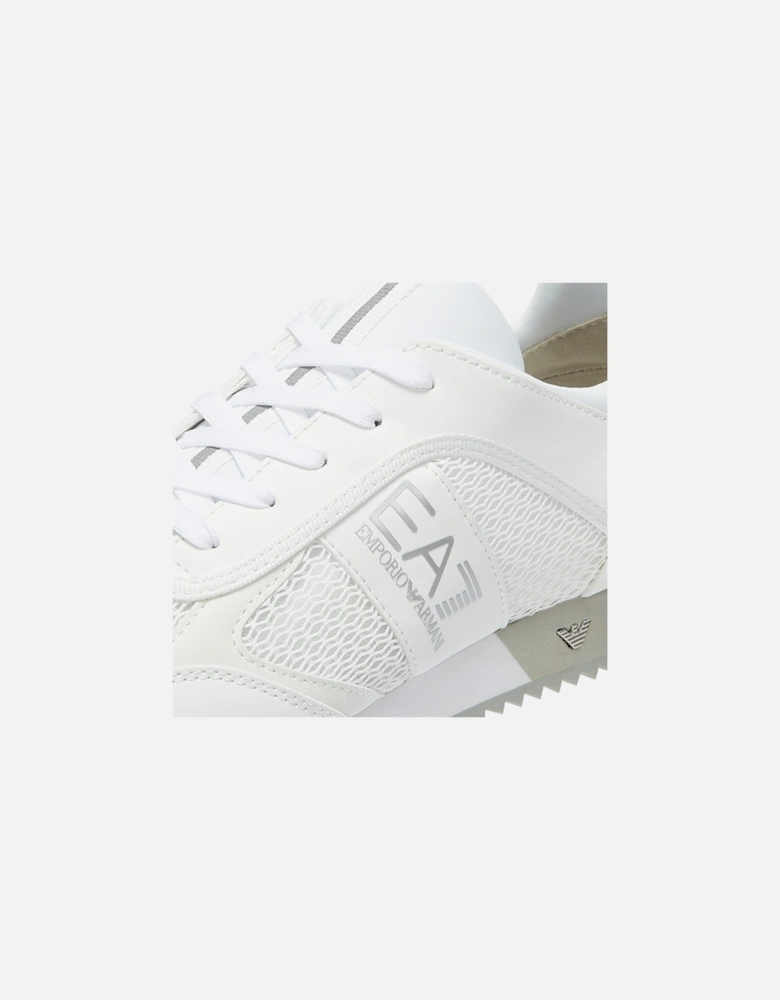 XK050 Mens White / Silver Trainers