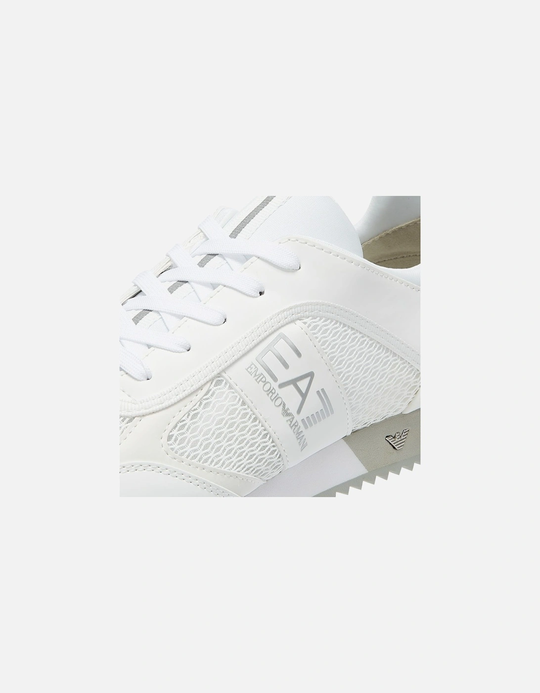 XK050 Mens White / Silver Trainers