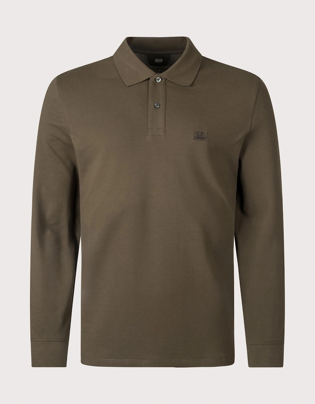 Stretch Piquet Long Sleeve Polo Shirt, 4 of 3